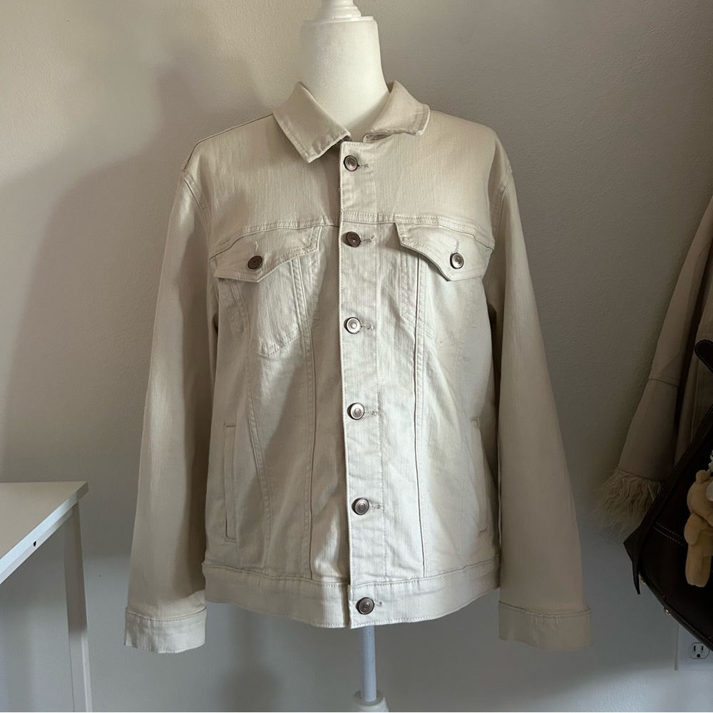 Bagatelle Collection New York Jacket in Beige Size L Casual Winter Fall Autumn